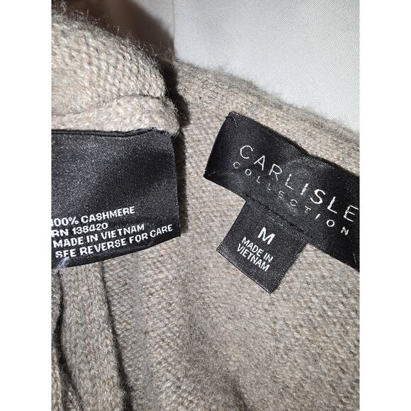 Carlisle Collection 100% Cashmere Sweater Bell Sleeves Size M - Picture 3 of 4